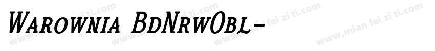 Warownia BdNrwObl字体转换